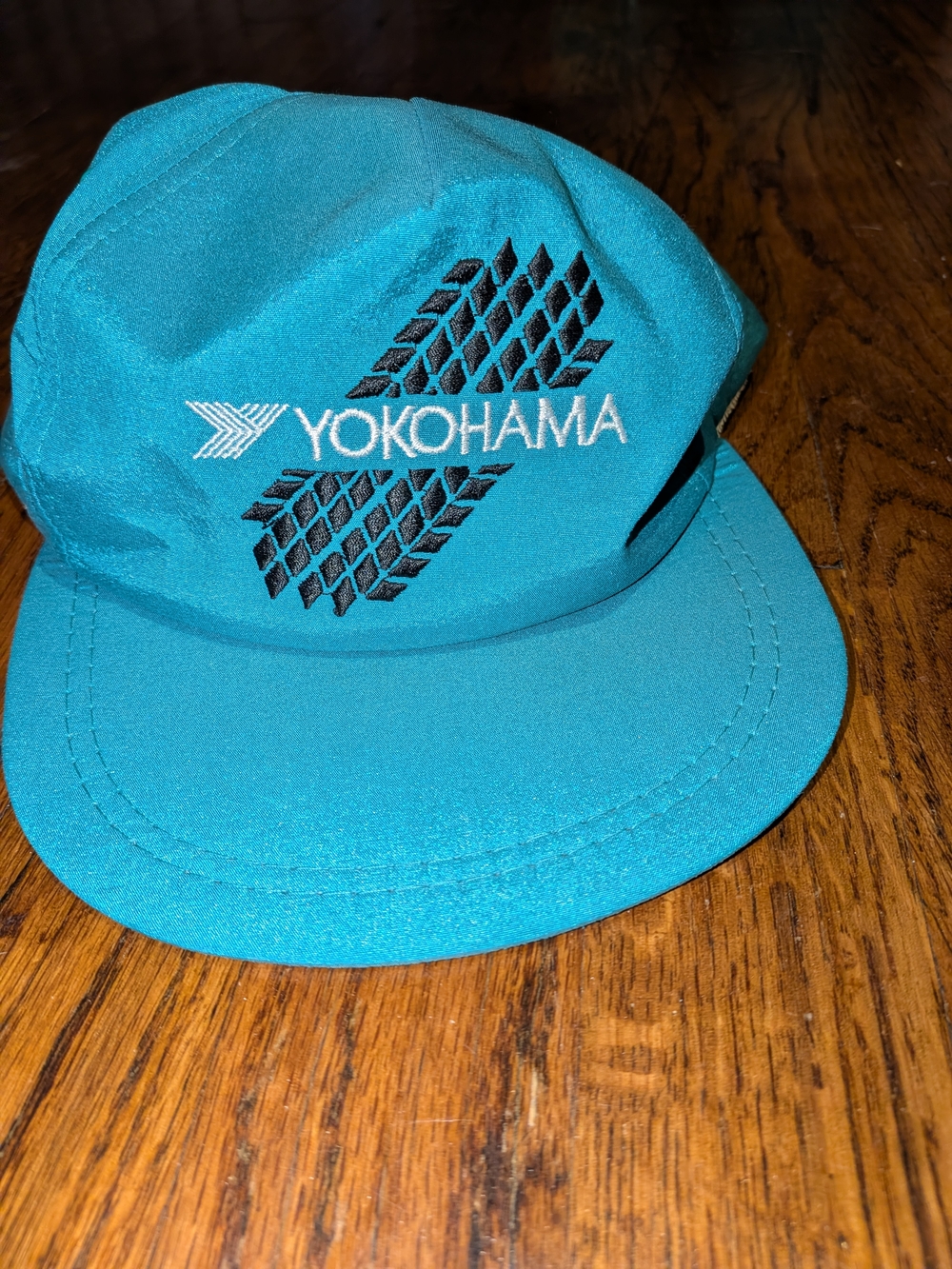 Yokohama Teal Logo Five-Panel Cap Vintage